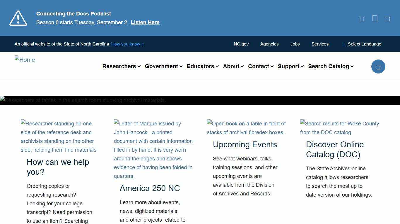 home-page | NC Archives