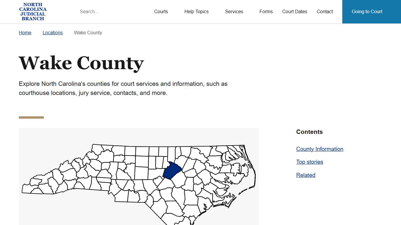 Wake County | North Carolina Judicial Branch